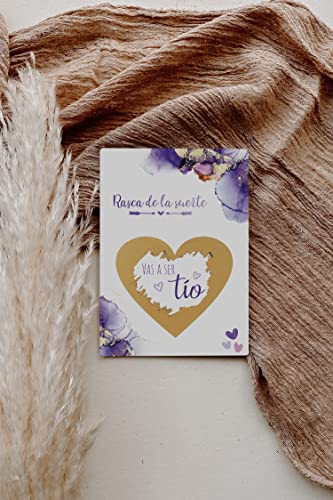 Image of Joli Coon Scratch off card Vas a ser tio - with envelope - Anunciar embarazo tio