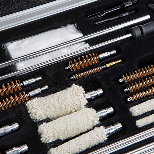 Xtremepowerus 106Pc Universal Gun Cleaning Kit Brass Rifle Pistol Handgun Shotgun Firearm Cleaner Service Kit Carrying Storage Case #TOP2