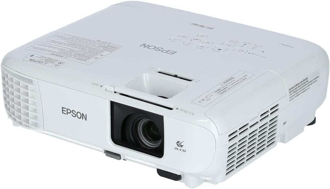 Epson EH-TW740 3LCD Full HD 1080p Video Projector, 1920 x 1080, 16 9, 3300 Lumens, 16,000 1 Contrast, Long Life Lamp, Speaker, Remote Control