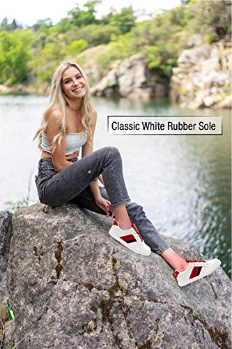 Nautica Women Fashion Sneaker Casual Shoes -Steam Lace-Up- Slip On-Steam Tape-Red Tape-7.5