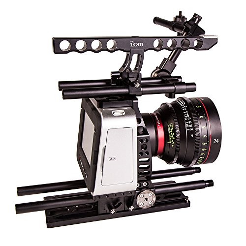 Image of Ikan Elements Plus Blackmagic Pocket Cinema Kit, Support Rig for the Blackmagic Pocket Cinema Camera with Plenty of 1 /4 20″ Mounting Options (ELE-P-BMPCC) - Black