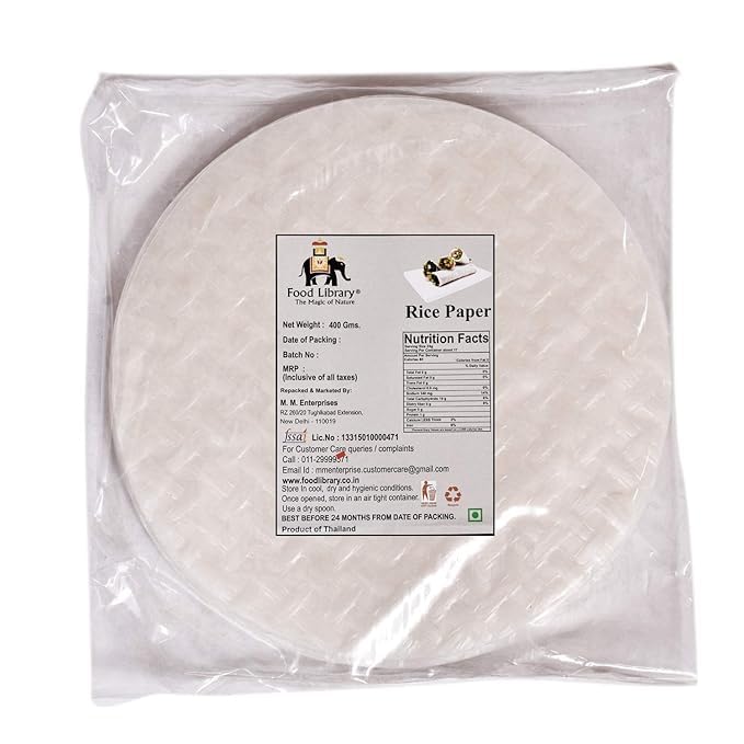 Food Library The Magic Of Nature Rice Paper, (Banh Trang) | Pack of 2, 400 gms (B0CTGBLCK3) Amazon Price History, Amazon Price Tracker