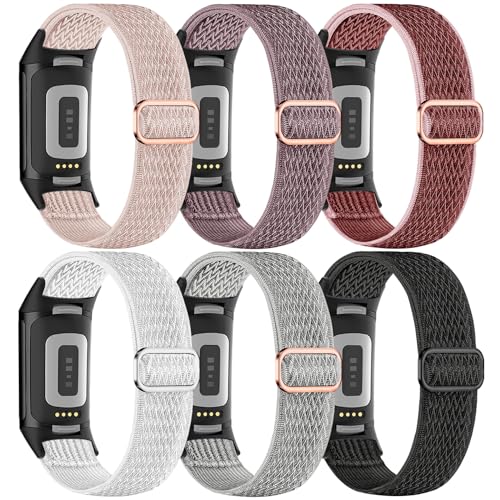 EverAct Lk[viC 6{pbN Fitbit Charge 6oh/Fitbit Charge 5poh jp \tgŒ߉\ ʋC LkXgoh X|[cXgbv Charge 5/6 Watchp, 6_pbN-1