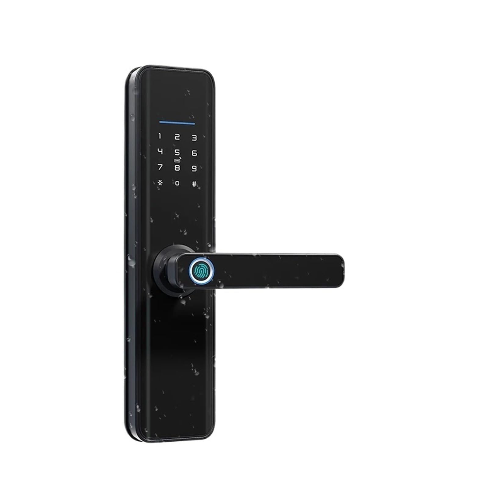 CVFRDD Smart Door Knob, Waterproof Finrprint Ttlock Smart Electronic Lock Safe Home Keyless Entry Door Handle(X7ttB-6085)