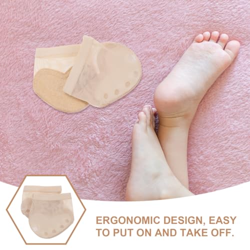 Milisten 1 Pair Womens Half Sole Ballet Foot Thong Moden Dance Paw Pads Shoes Fitness Size S2