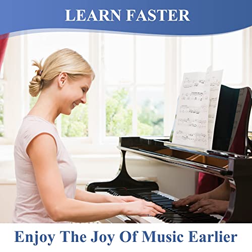 image for QUREZA Removable Piano Keyboard Note Labels, Piano Key Music Notes Let