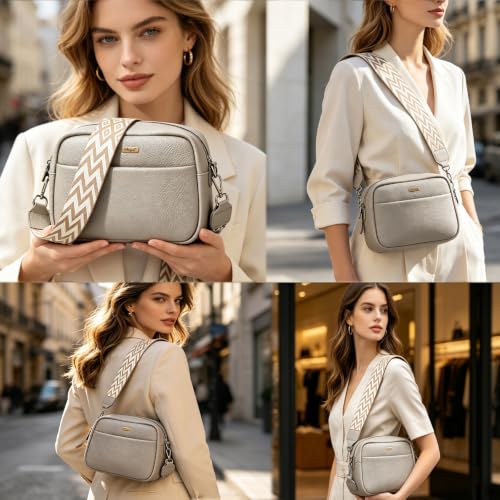 Image of crossbody bags for women trendy with adjustable straps smallleather cross body purses