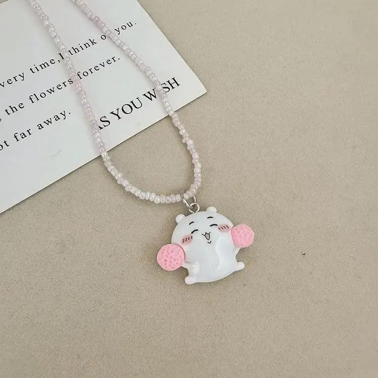 Amazon.co.jp: [マジィ] ハチワレ ちいかわ うさぎ ネックレス