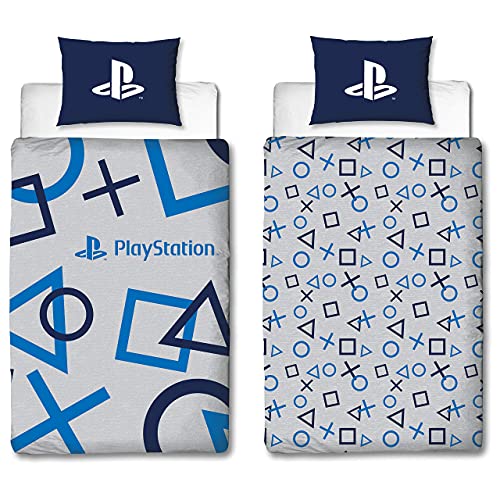 Character World Playstation Blue Single Dekbedovertrek Officieel gelicentieerd Sony Playstation Omkeerbare tweezijdige… - Image 6