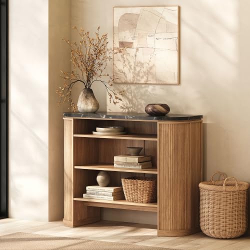 Image of BELLEZE 44 inch Jagger Console Table - Camel