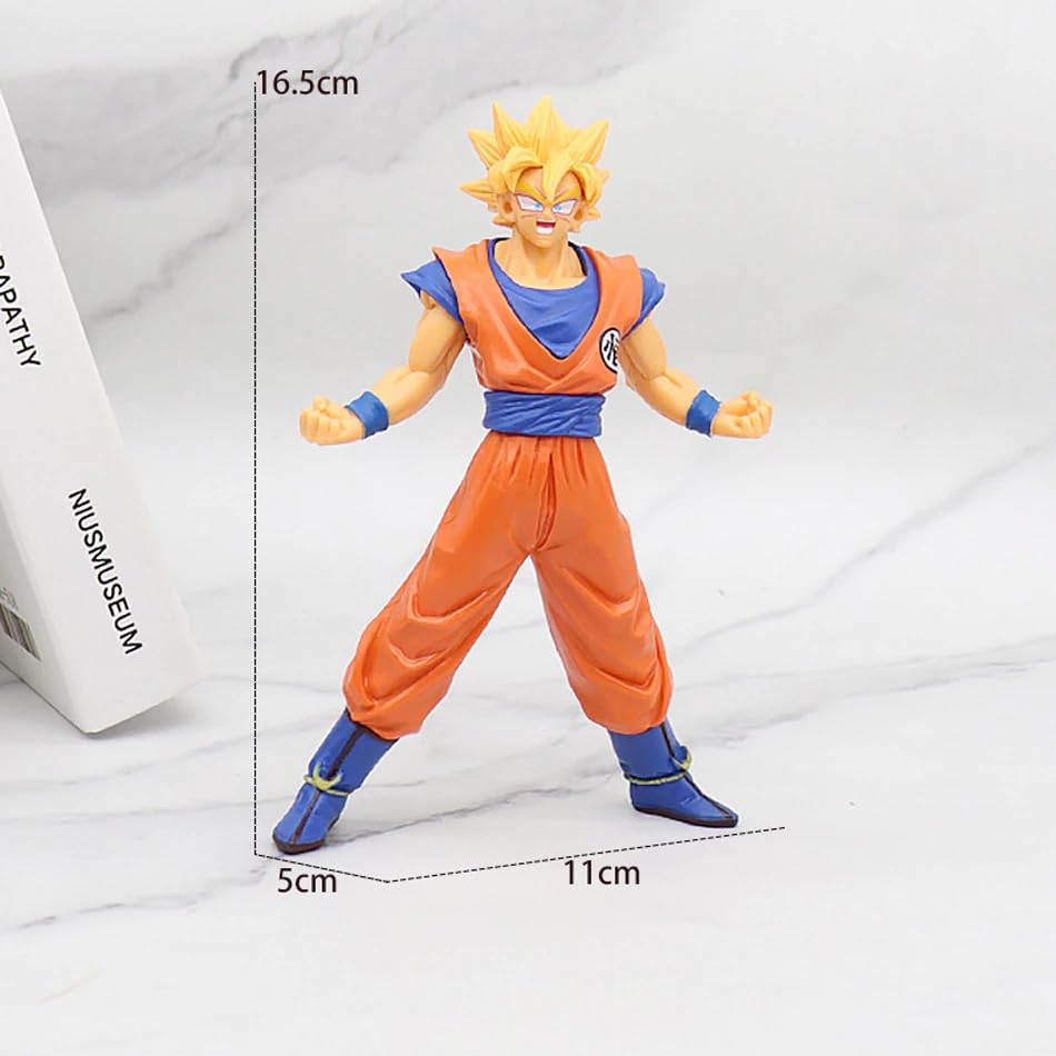 Image of Awestuffs Goku Super Saiyan Large Action Figure Limited Edition Figure Manga Toy Collectible (Goku Super Saiyan)