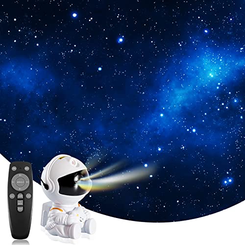 Projecteur astronaute pour endormir les enfants avec ciel étoilé rotatif
