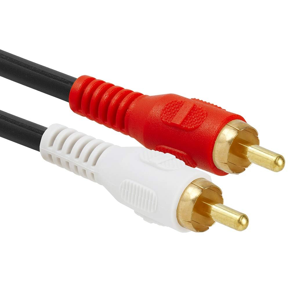 Amazon.com: Cmple - 3.5mm Female to 2 RCA Male Stereo Audio Y
