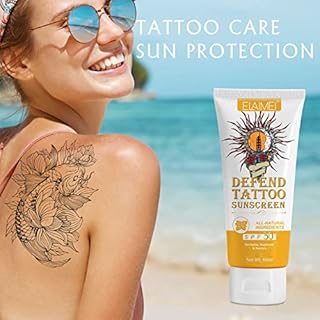 Tattoo Sunscreen -Tattoo care cream, SPF 30+ for Tattoo Sun Protection Hydrates New Tattoos -Natural Ingredients-100% Vegan Tattoo Cream