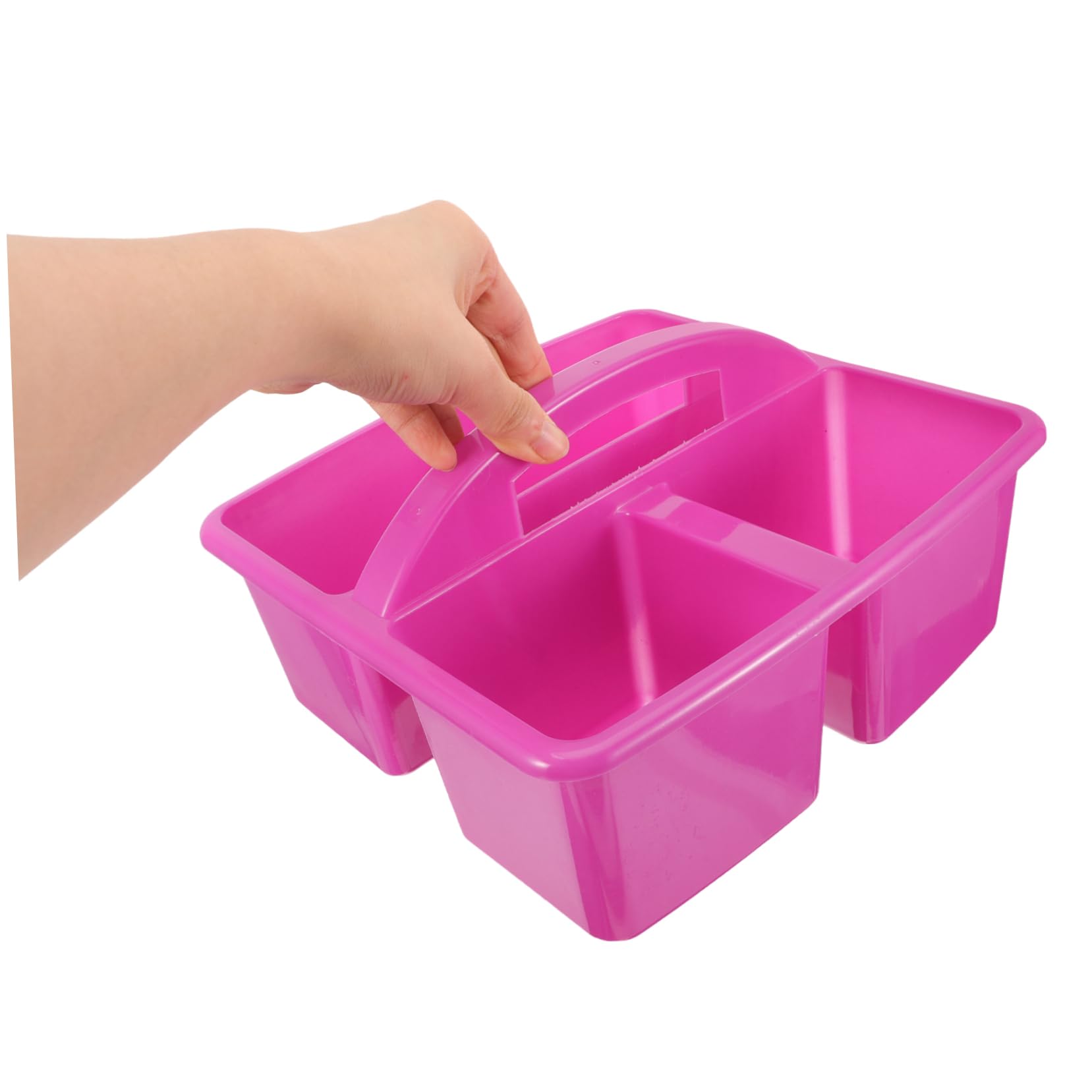 OUNONA 3 Piezas Cesta De Herramientas De Limpieza Cestas Organizador Contenedores De Papeleria Cesta De Artículos Diversos Canasta De Productos De Belleza Púrpura El Plastico