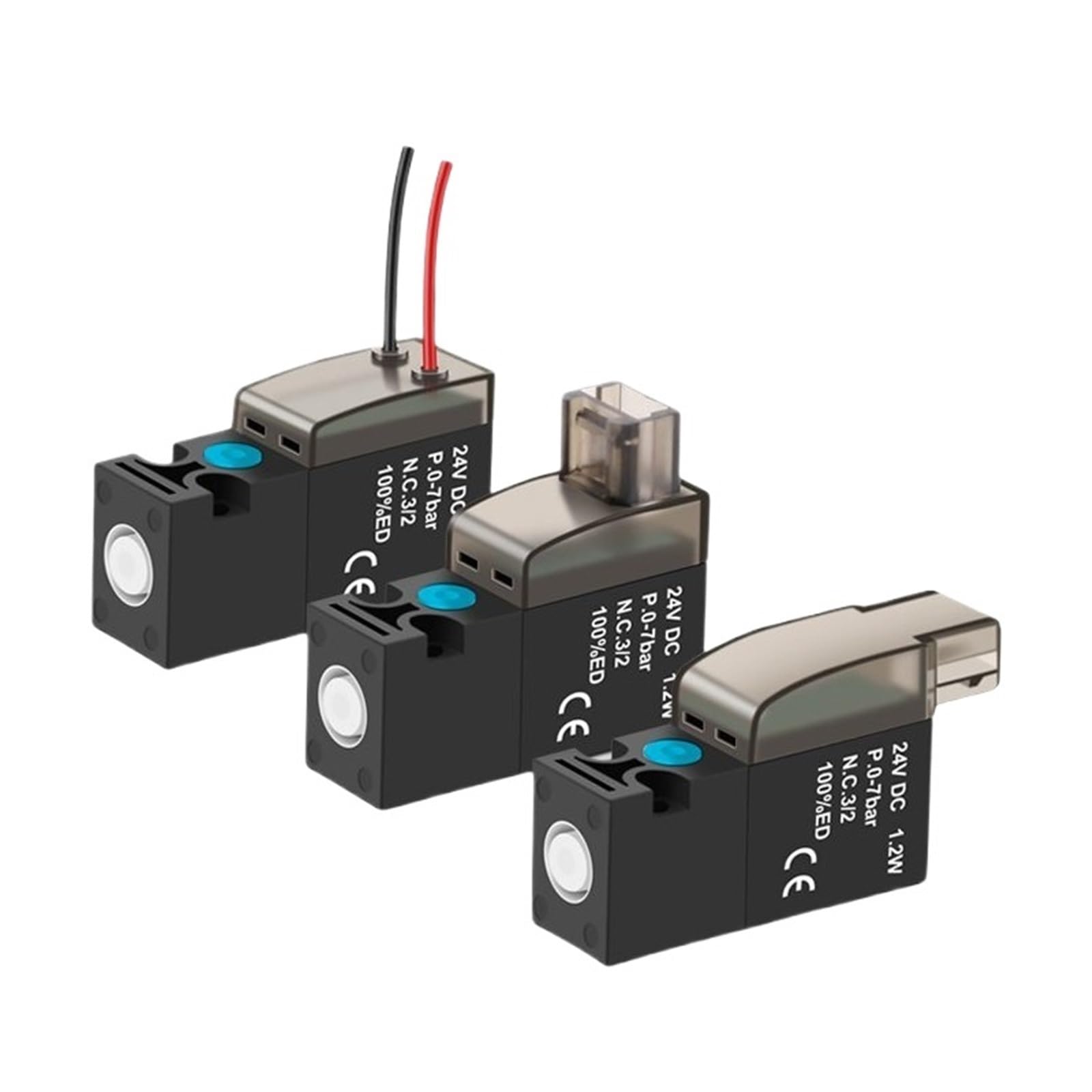 Hochfrequenz-Miniatur-Magnetventil, 10 mm Luftventil, 30 Hz, Zwei-Positionen-Dreiwege-Steuerventil, 24 V, 12 V, 6 V, Vakuumventil(Manifold 8f)