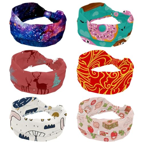 Bandeau large pour femme de qualité supérieure turban doux imprimé