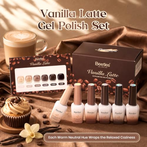 Image of Beetles Brown Nude Fall Jelly Gel Nail Polish Set