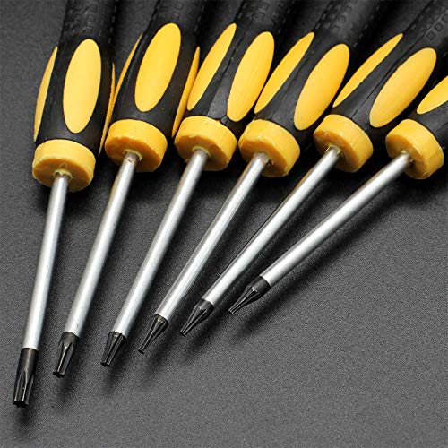 14 in 1 Torx Screwdriver Set, Complete Screwdriver with T3 T4 T5 T6 T7 T8 T10 Security Torx Bit, Repair Tool Kit for Hard Driver, Xbox, Macbook, PS4, Electronics, Ring Doorbell,Knife