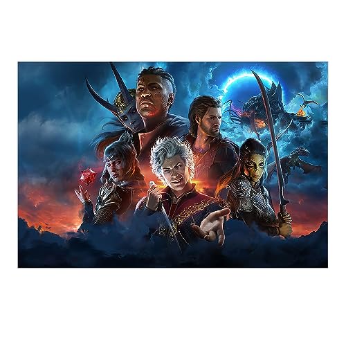 KANCAIGOU Baldurs Gate 3 Game Poster Canvas Prints Wall Art poster (2,12x18inch Unframed)