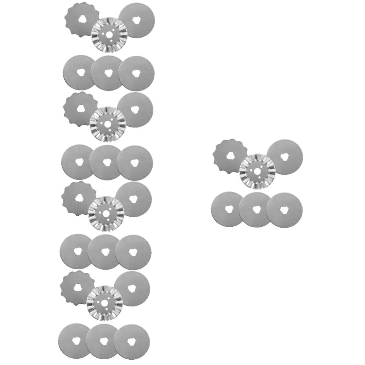 jojofuny 5 Sätze Ersatz Rotationsklingen Multi Näh Rotationsschneider Und Mattenkörnung Kleine Runde Rotationsschneider Teileschneider Papier Rotationsschneider 6 Stück * 5