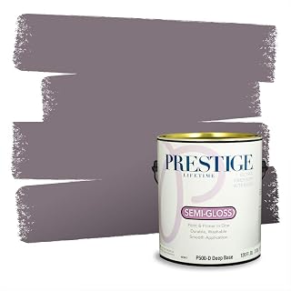 PRESTIGE Paints P500-D-1001-7BVP Paint and Primer In One, 1 gallon, Simple Plum