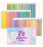 Crayons de couleur professionnel 180 couleurs en fer blanc pour adultes et artistes - esquisse, ombrage et coloration -