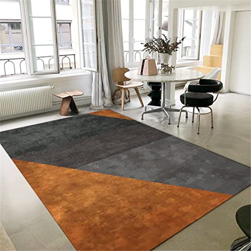 webteppich Teppich für küche Grau orange Teppich Moderne Wohnzimmerdekoration Korridor Bodenmatte...