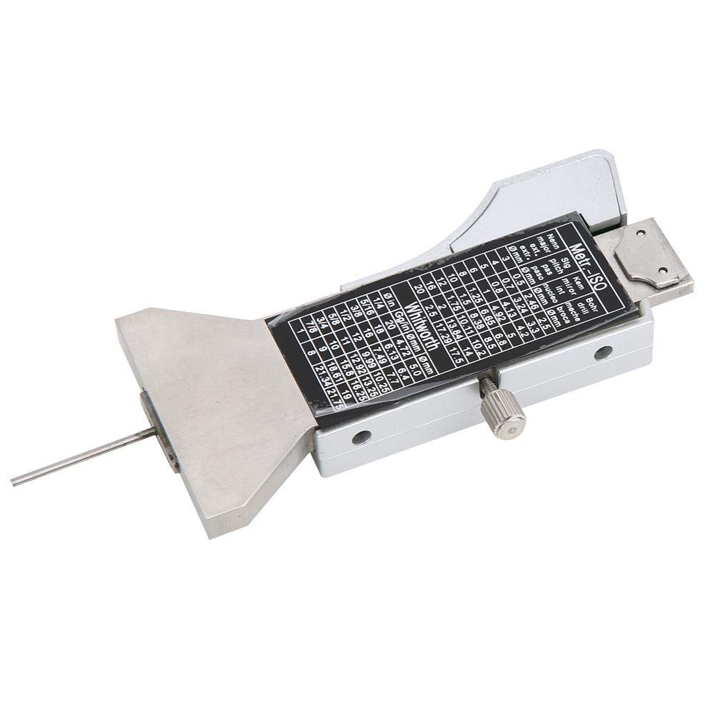 Jauge de profondeur de profil de pneu numérique 0-25 mm Énergie solaire précision 0,01 mm Règle de mesure en acier inoxydable (0-25 mm)