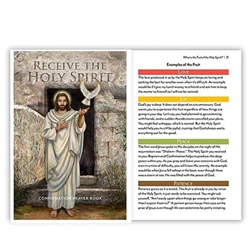 Regali di conferma per adolescenti e ragazzi, ricevere il libro di preghiera dello Spirito Santo per ottenere confermato, idea regalo cattolica, 48 pagine