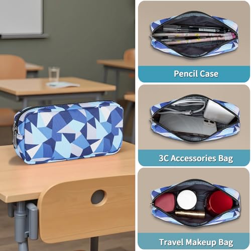 Image of Della Gao Laptop Backpack with Pencil Case, 15.6 inch Travel Backpack for Women, Water Resistant Computer Back Pack for Travel, Business, Work (S-Blue-Pencil Case)