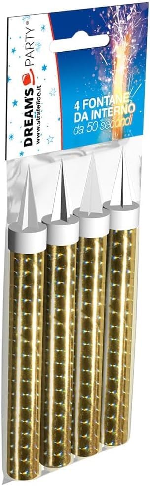 4x Candele Fontana Per Torte - Durata 45 Secondi, Fiamma Colorata, Per Feste E Compleanni - Foto 8