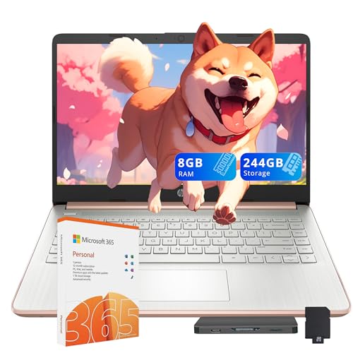 HP Stream 14�C���` HD �m�[�g�p�\�R�� �w��&�r�W�l�X�p Intel Celeron �v���Z�b�T�A8GB RAM�A224GB�X�g���[�W (64GB eMMC + 160GB�h�b�L���O�X�e�[�V�����Z�b�g)�AUHD�O���t�B�b�N�X�A1�N�Ԃ�Offi