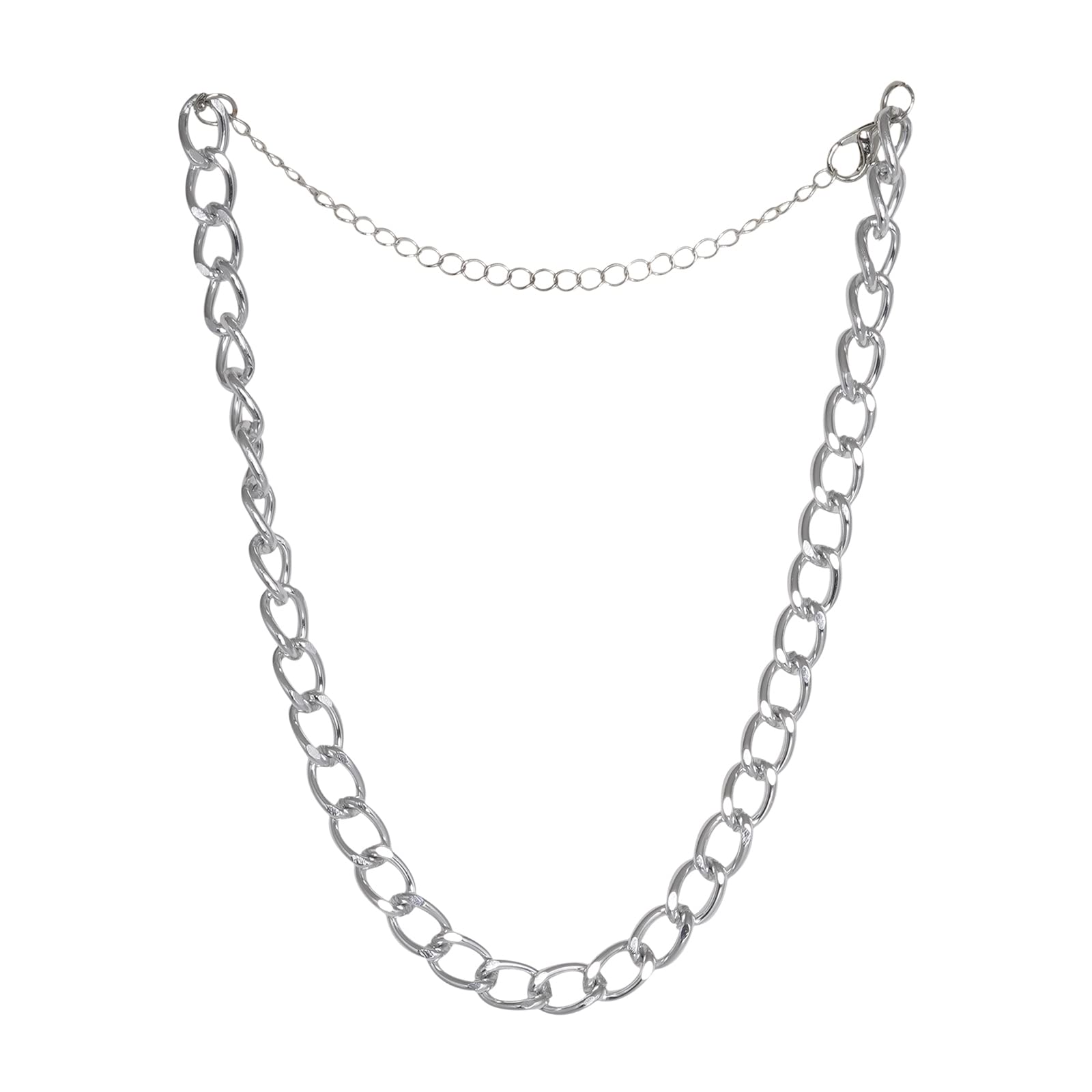Joker & Witch Women Stella Curb Chain Silver Necklace