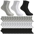 Sophproton 150 Pairs Mens Quarter Socks Athletic Moisture Wicking Casual Sports Socks Bulk Pack for Homeless Unisex Men Women