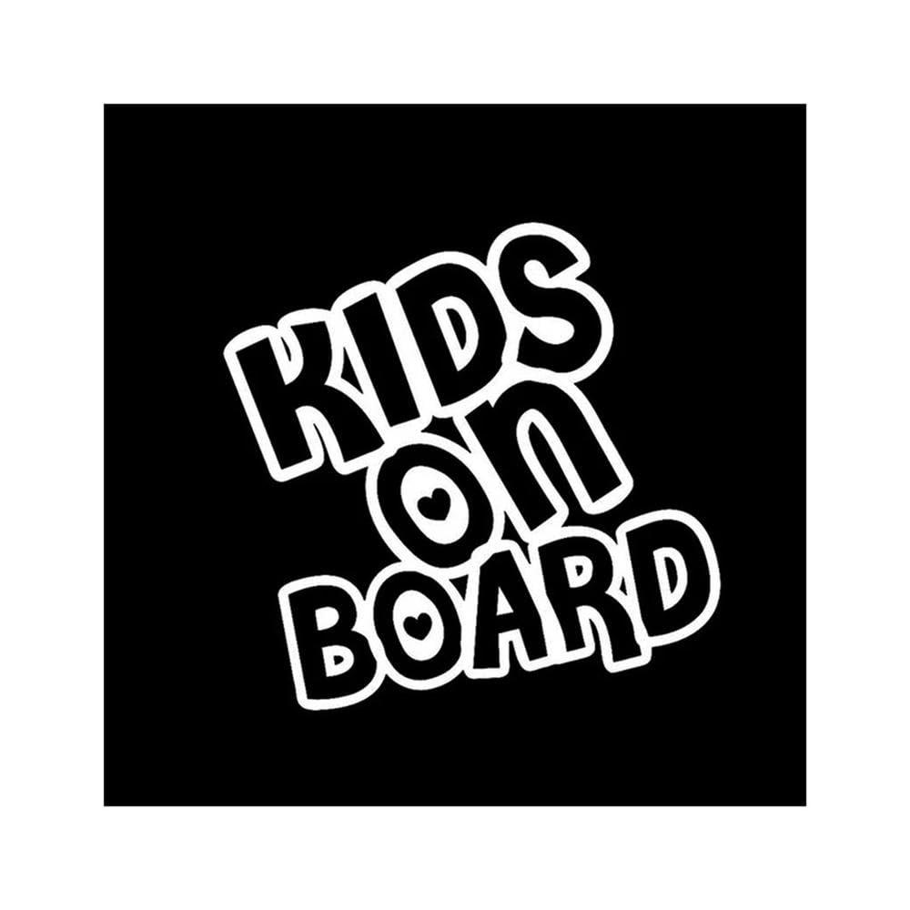 Warning Baby Kids On Board Car Sticker Automobiles Motorcycles Exterior Accessories Vinyl Decals(White,20cm x 19.4cm)