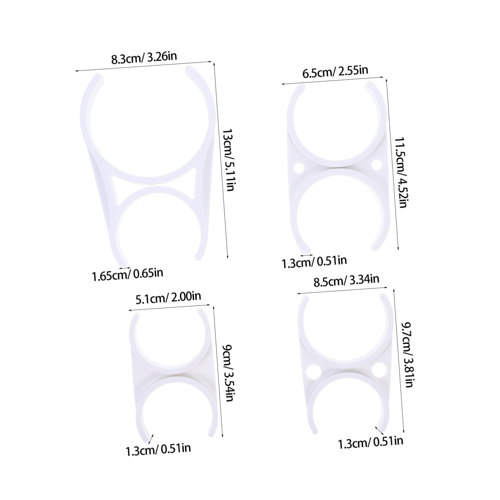 SOLUSTRE 8pcs Heavy Duty Water Filter Clamps Reverse Osmosis System Clips Small Pipe Clamps for Water Purifier Plastic Locking Clips