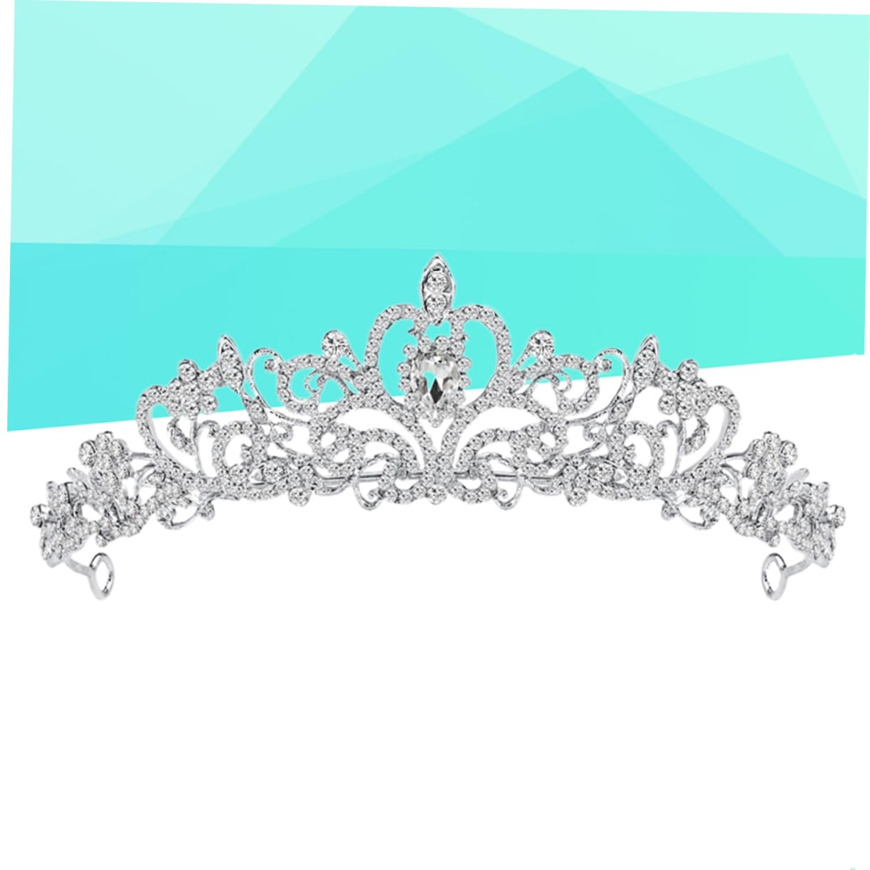 WOONEKY Cerchietto Vintage Con Strass 3 Pezzi Per Matrimonio Festa Sposa Donna