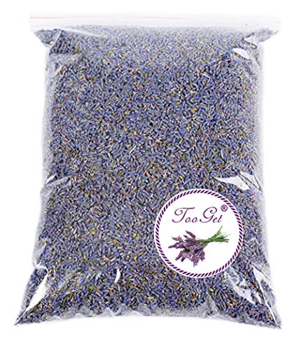 Tooget Fragrante Fiore Di Lavanda Naturali Fiori Secchi Di Lavanda Essiccata,100% Puro Miglior Odore Di Lavanda, Alta Qualità - 910G