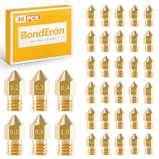 BondEron 30 MK8-Düsen aus Messing und Edelstahl, verschiedene Größen