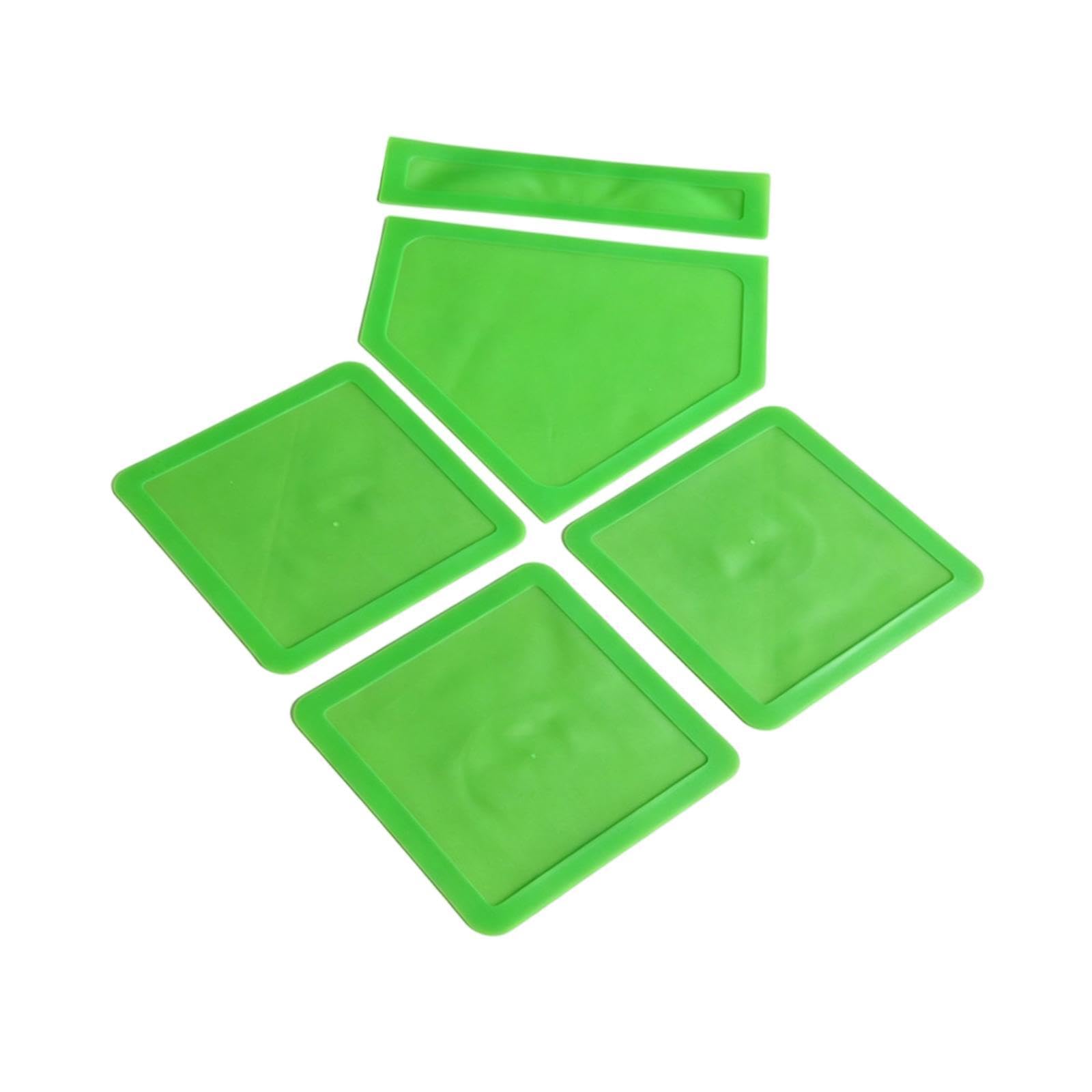 5 Stück Baseball Base Set Inklusive Softball Basen Wurfbase Pitching Rubber Aus Widerstandsfähigem TPE Material für Kinder Erwachsene Training Heimspi