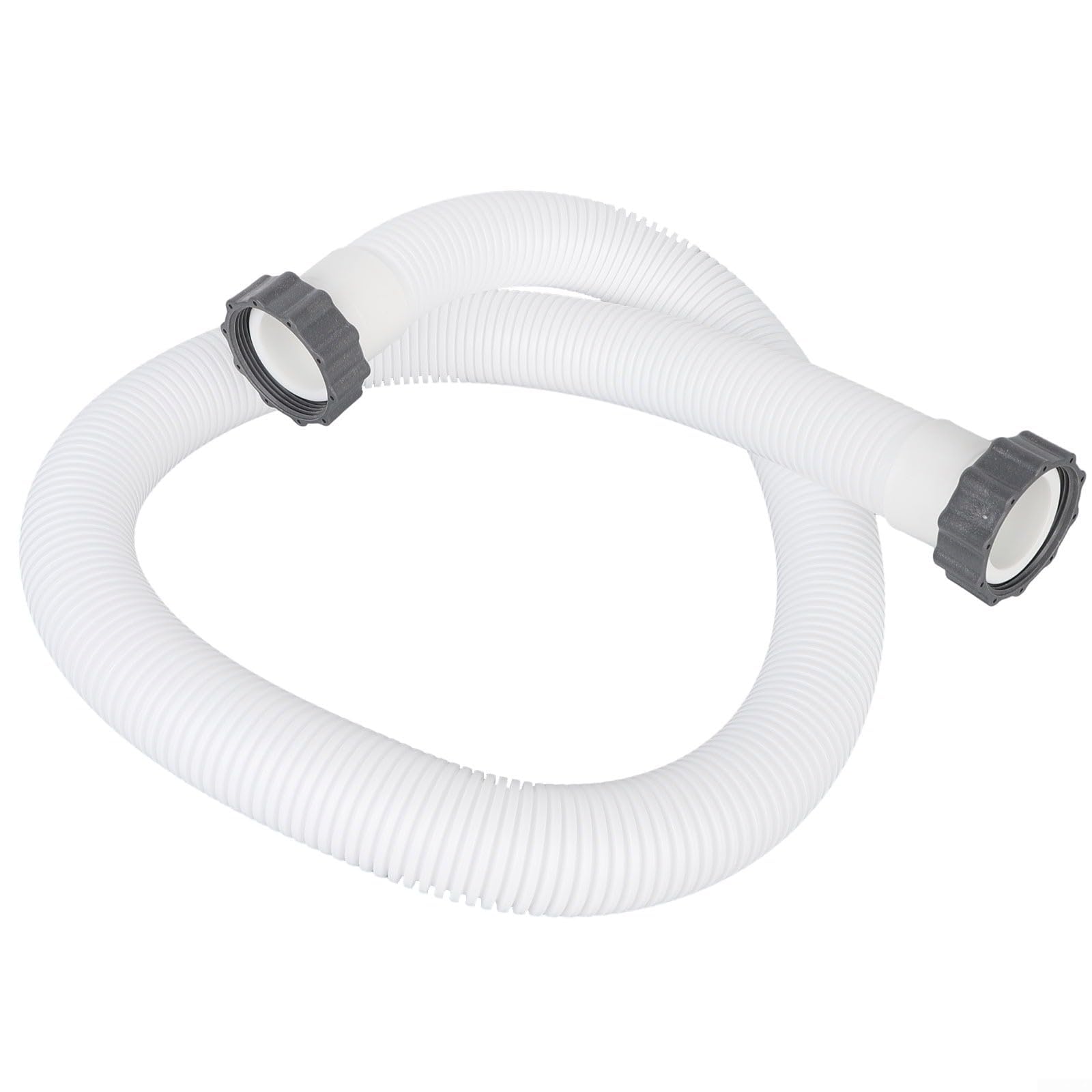 Tubo flessibile per piscina compatibile con Intex, 3,8 cm x 159 cm, per modelli di pompa di ricambio 29060E, include dadi a vite, facile da installare