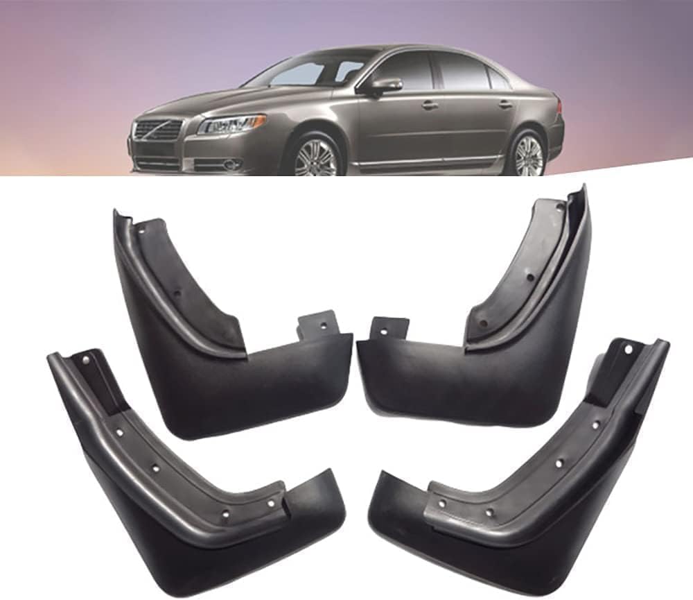 WeiYH No Drill Mud Flaps for Car Front Rear Wheel for Volvo S80 2008-2020
