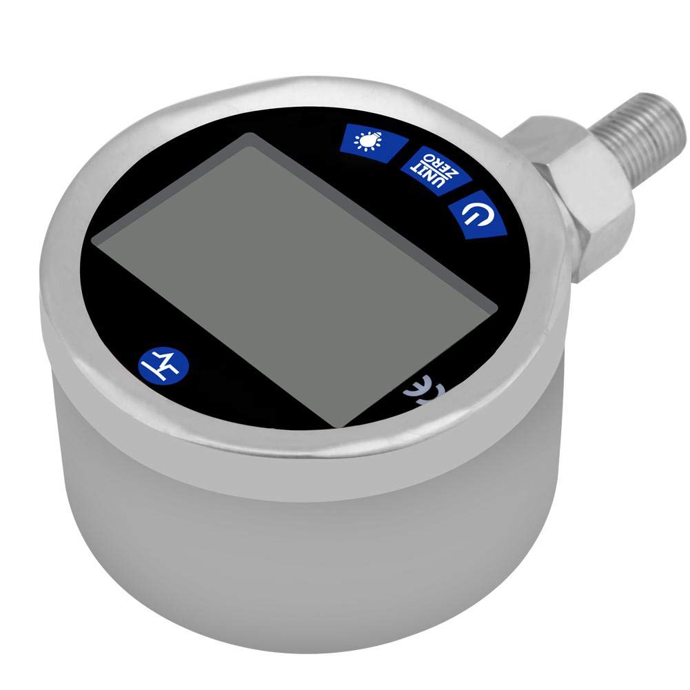 Manómetro, Manómetro digital hidráulico 400BAR 0-40Mpa 10000PSI con conector G1/4 Pantalla LCD transparente para herramientas neumáticas, Sistema de compresión de aire