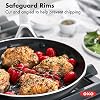 OXO Agility Series 12" Frying Pan Skillet, Ceramic Nonstick Cookware PFAS-Free, Induction Suitable, Quick Even Heating, Stainless Steel Handle, Chip-Free Rims, Dishwasher and Oven Safe, Black #5