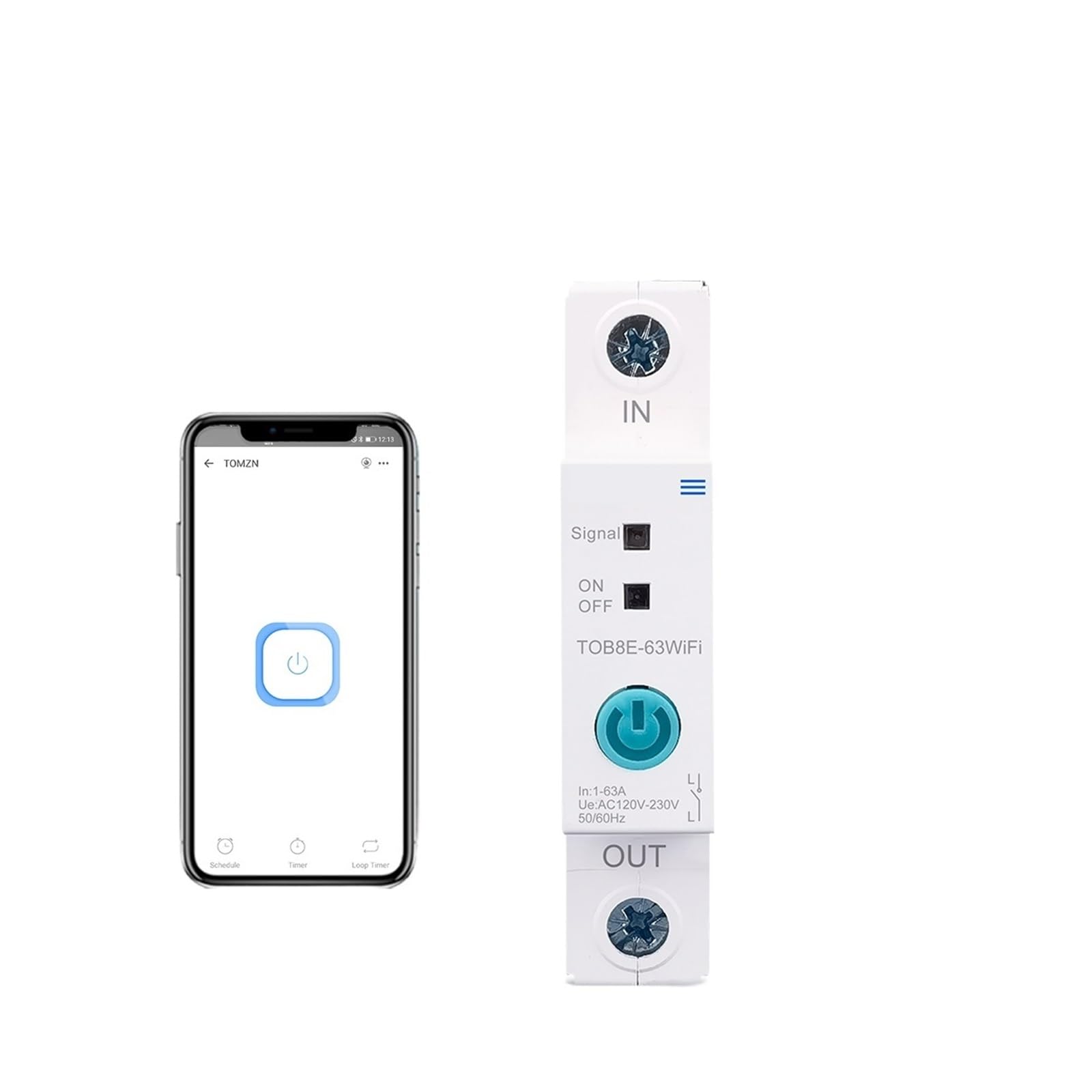 Disjoncteur WIFI rail DIN 63A pour contrôler votre maison à distance