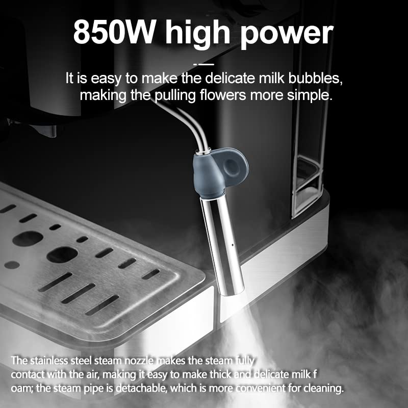 Cafetera Italiana Semiautomática con Espumador de Leche miniatura 6