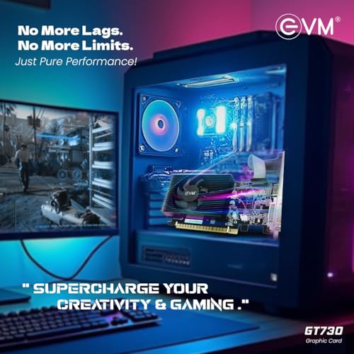 Image of EVM 4GB Nvidia GeForce GT730 Graphics Card - DDR3 - VGA, HDMI, DVI Outputs - High-Resolution 1920x1080 - Heat Sink with Fan - PCIe 2.0 Support - 3 Years Warranty (EVM-GT730)