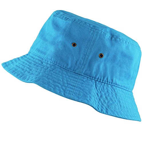 The Hat Depot 300N Unisex 100% Cotton Packable Summer Travel Bucket Hat