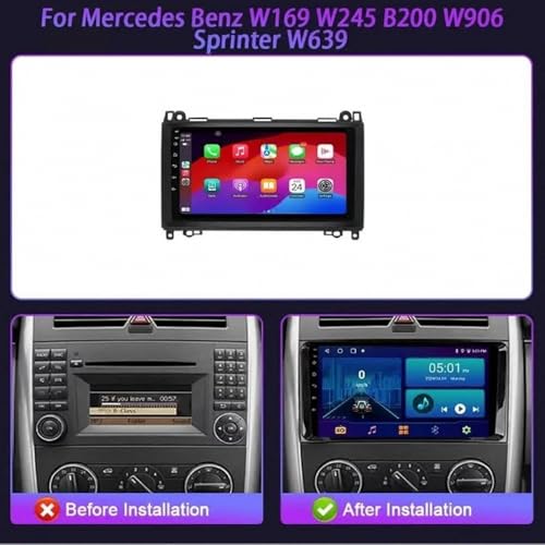 Radio coche 2 DIN para Benz B200 que soluciona tu navegación con CarPlay y Android Auto 2